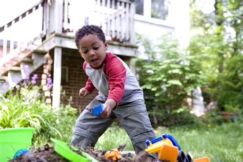 Free Picture Cute African American Boy Play Backyard