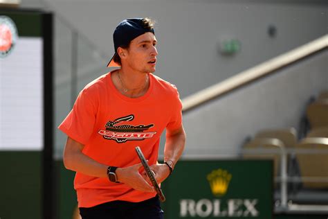 Tennis Ugo Humbert Avant Son Entr E En Lice Roland Garros Jai