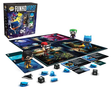 Funko Pop Funkoverse Dc Comics 4 Pack Strategy Board Game 100 Base