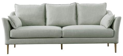Acanva Luxury Mid Century Modern Living Room Sofa Couch Light Grey