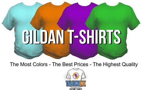 Custom Printed Gildan T Shirts Talkingink