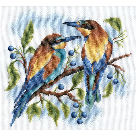 Cross Stitch Kit Birds Ps 0429 Panna