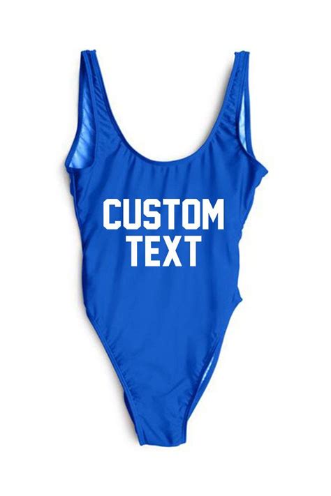 Custom Text Swimsuit One Piece Swimsuits Swimsuit Dress