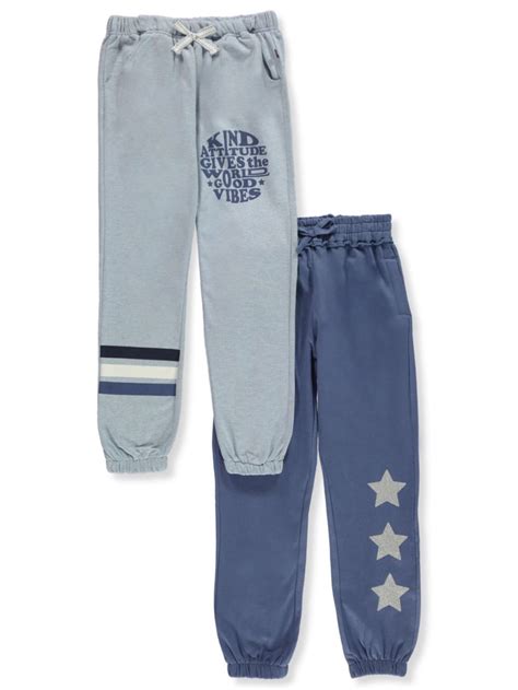 Limited Too Girls Fleece Joggers 2 Pack Sizes 4 12