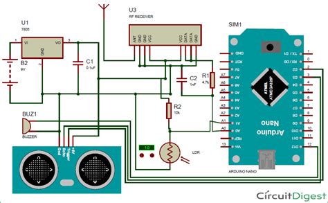 Atmega328 comes with preprogrammed onboard boot loader which makes it easier to upload the code without the. Receiver circuit diagram of arduino based blind stick project