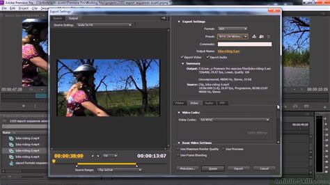 Adobe Premiere Pro Cc Tutorial Exporting A Sequence Clip Or Frame
