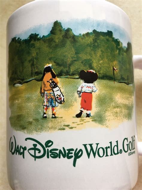 Walt Disney World Golf Goofy Mickey Linyi Silver Phoenix Oversize Mug