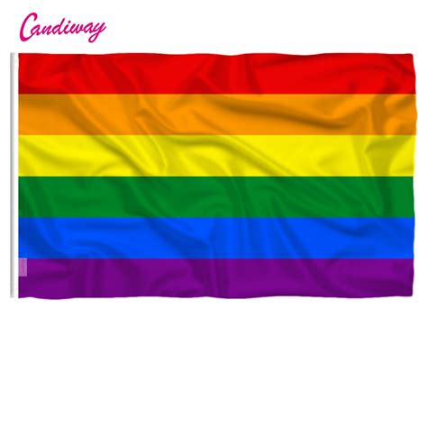 Homosexuality Rainbow Flag Polyester Standard Flag Pride Peace Flags