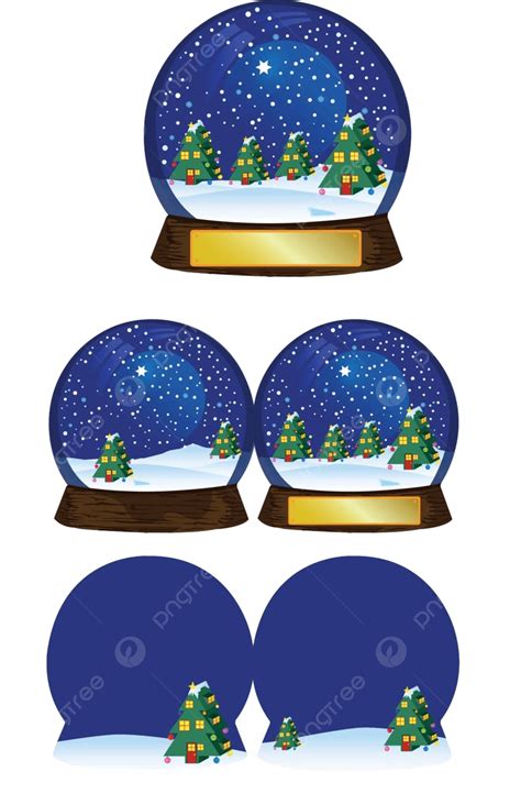 Christmas Snow Globe Electric Realistic New Light Vector Realistic