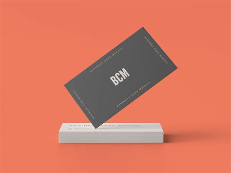 Download Free Standard Business Card Mockup PSD - Good Mockups