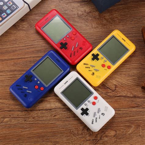 Retro Classic Childhood Tetris Handheld Game Players Lcd Electronic