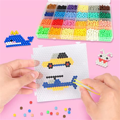 Magic Water Fuse Beads Kit 24 Color 2400 Creative Beads Diy Art