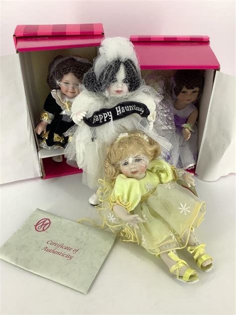 lot 4 marie osmond porcelain dolls including 2 in original boxes with coa s bryanna tiny