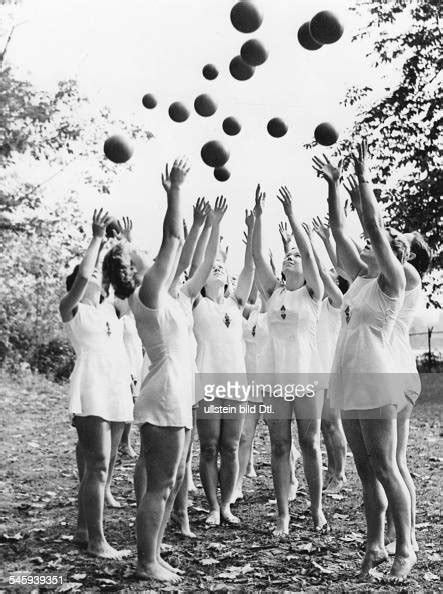Members Of The League Of German Girls Doing Exercises With Balls In News Photo Getty Images