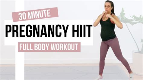 Minute Pregnancy Hiit Workout Full Body No Repeat Workout Youtube