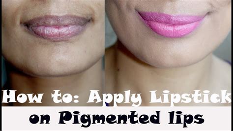 How To Apply Lipstick On Pigmented Lips For Indian Brown Tan Olive