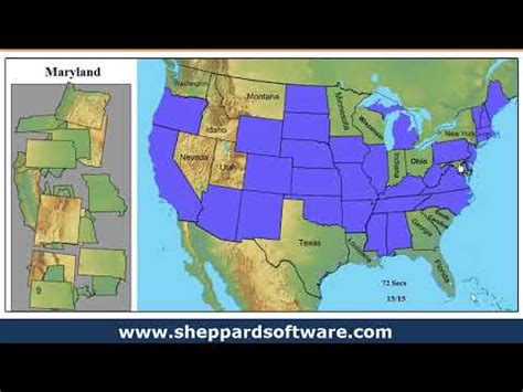 Map of africa quiz sheppard software learn the countries of the middle east! USA States Map Jigsaw Puzzle Geography Game - Level 2 - Sheppard Software - YouTube
