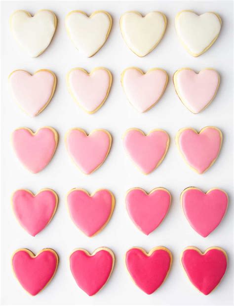 Valentines Day Heart Shaped Sugar Cookies Recipe
