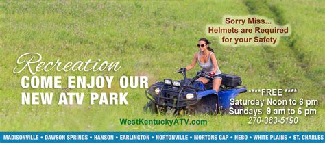 Atv rentals and trails in kentucky. West Kentucky ATV Park