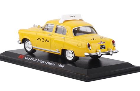 1956 Gaz M 21 Volga Diecast Taxi Car Model 1 43 Scale [sm01a309]