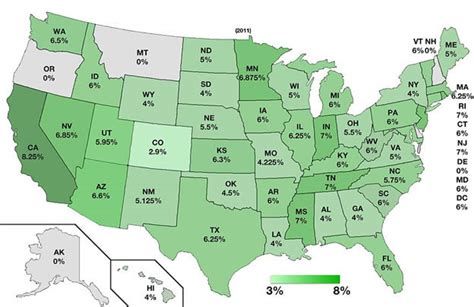 State By State Sales Tax Rates Sandy Gadow