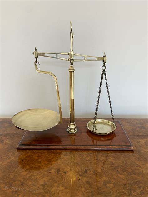 Antiques Atlas Quality Pair Of Victorian Brass Scales And Weights