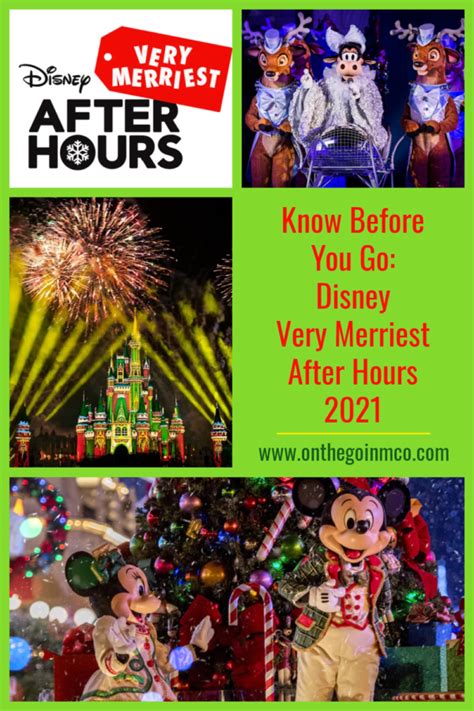 Know Before You Go Disney Very Merriest After Hours