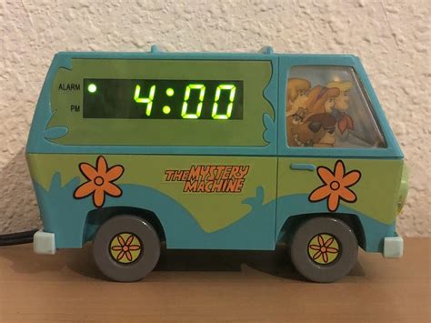 1999 Vintage Scooby Doo Mystery Machine Digital Alarm Clock Nightlight Tested 1944994209