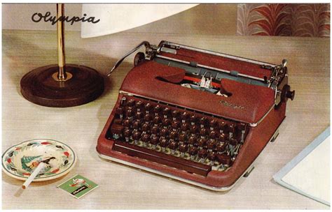 The Typewriter Revolution Blog Olympia Typewriter Postcards