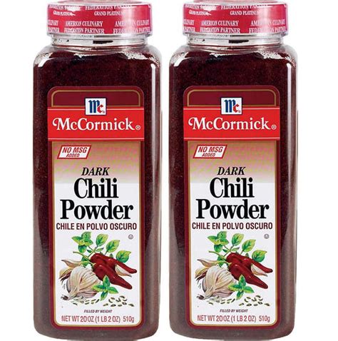 2 Pack Mccormick Dark Chili Powder 20 Oz