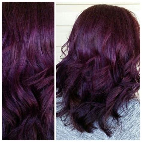 See more ideas about purple hair, dark purple hair, hair color. Violet Purple Plum Hair … (With images) | Hair color plum ...