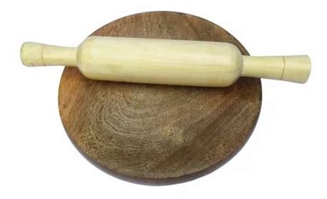 Wooden Chakla Belan Rolling Pin And Board Roti Bread Chapati Maker