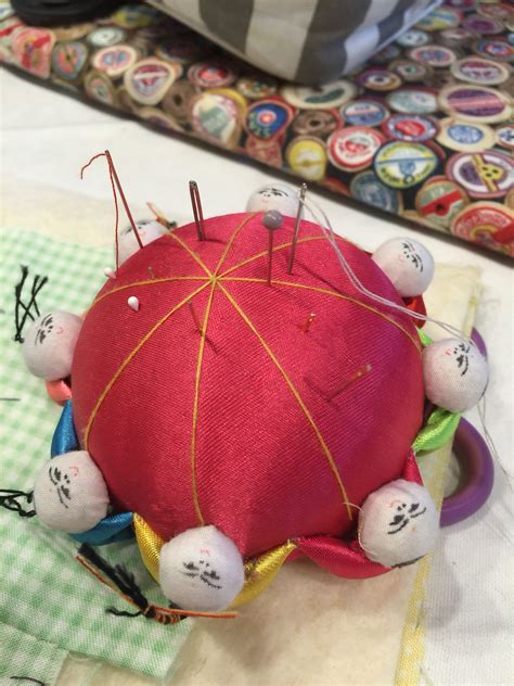 Beautiful Pin Cushion Made By One Of Our Craft Ladies