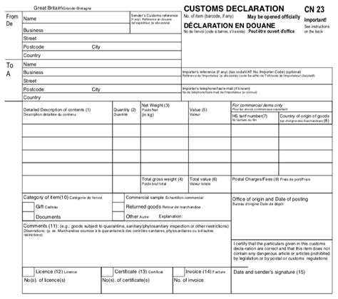 Sample Declaration Letter For Customs