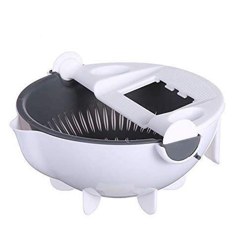 Wowee New 9 In 1 Multifunction Magic Rotate Vegetable Cutter With Drain