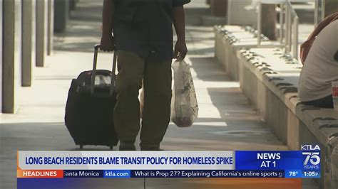 Long Beach Residents Blame Transit Police For Homeless Spike Youtube