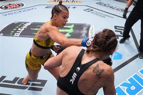UFC Vegas Luana Santos Shines In Debut Lights Up TUF Champ Juliana