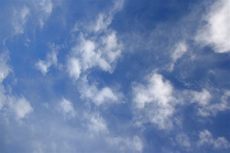 Blue Sky With White Clouds Texture Picture Free Photograph Photos