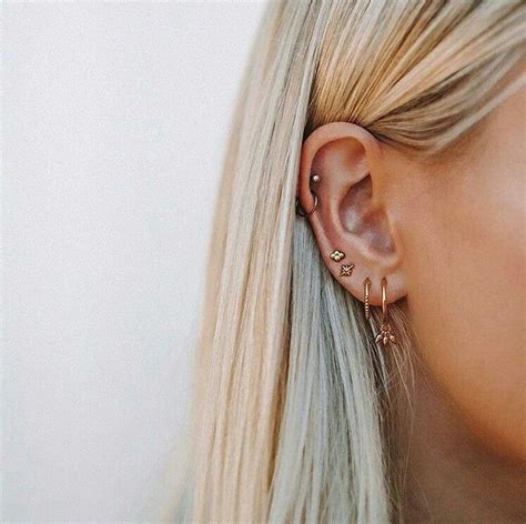 Pin By Rey On Vsco Earings Piercings Ear Jewelry Multiple Piercings