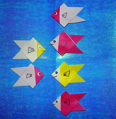 Easy Origami Fish Origami Fish Instructions Paper Craft