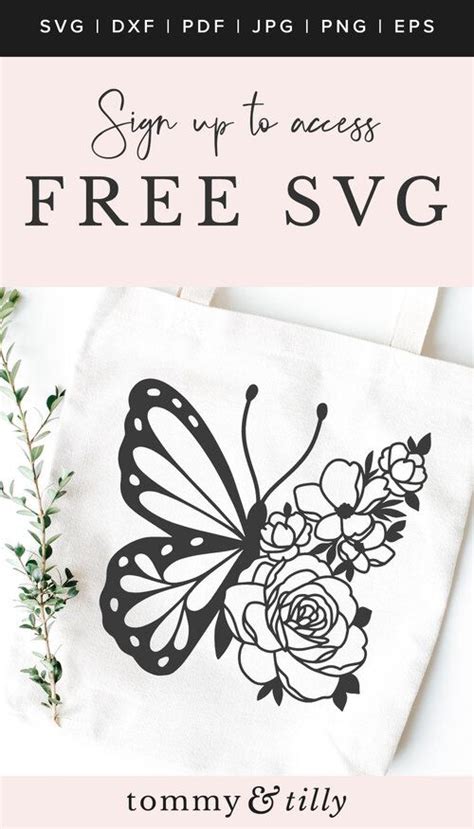 FREE Butterfly SVG Cut File Perfect For Cricut Tommy Tilly Design