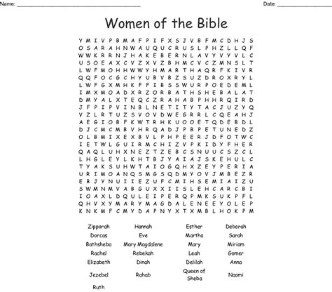 Free Printable Bible Word Search Activities On Sunday Word Search
