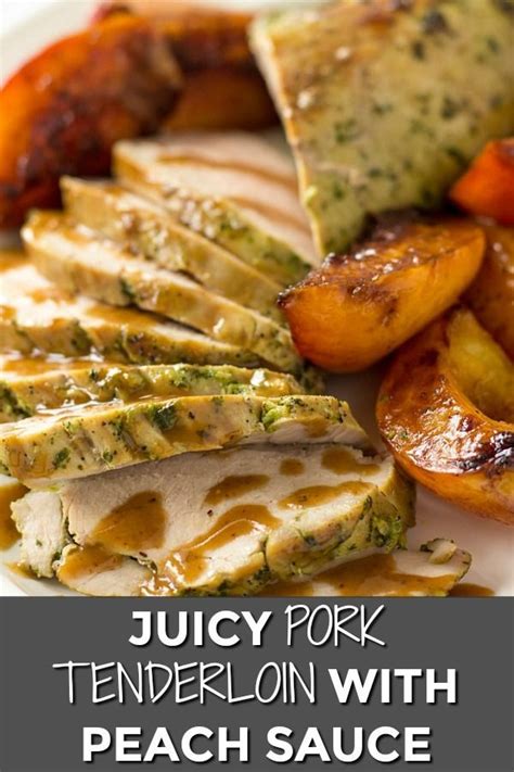 20 minute recipe that produces restaurant quality results. This Easy Baked Pork Tenderloin with simple Peach sauce makes an delicious weeknig… | Pork ...