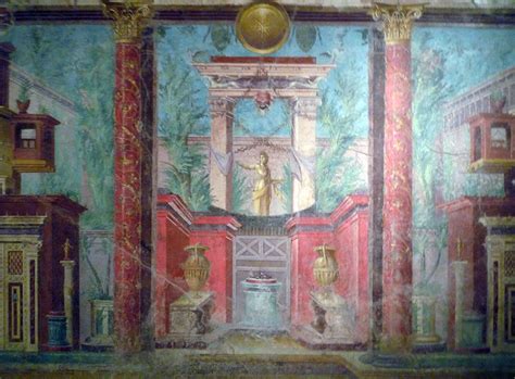 This Wall Painting Was During The Ornate Style And Embraced The Flat