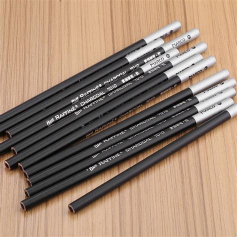 Tebru 12pcslot Charcoal Pencil Set Professional Art Drawing Sketching