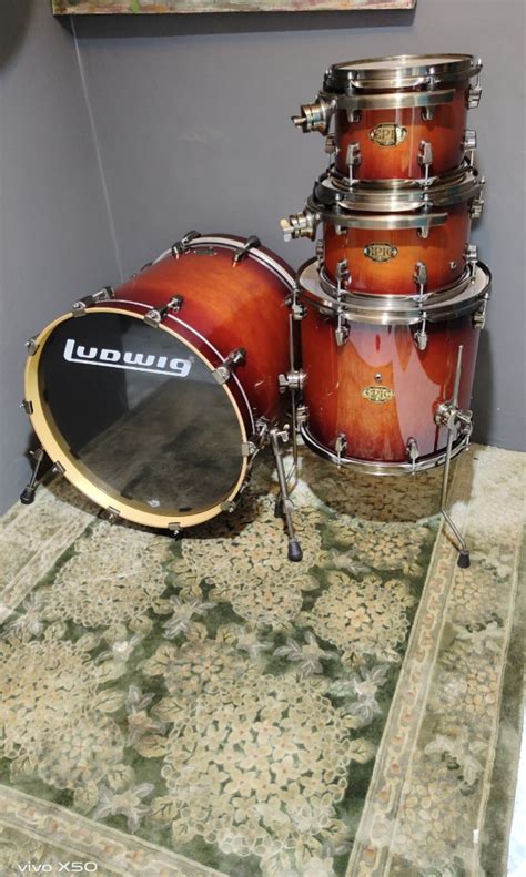 Ludwig Epic 4 Piece Shellpack Drums Hobbies And Toys Music And Media
