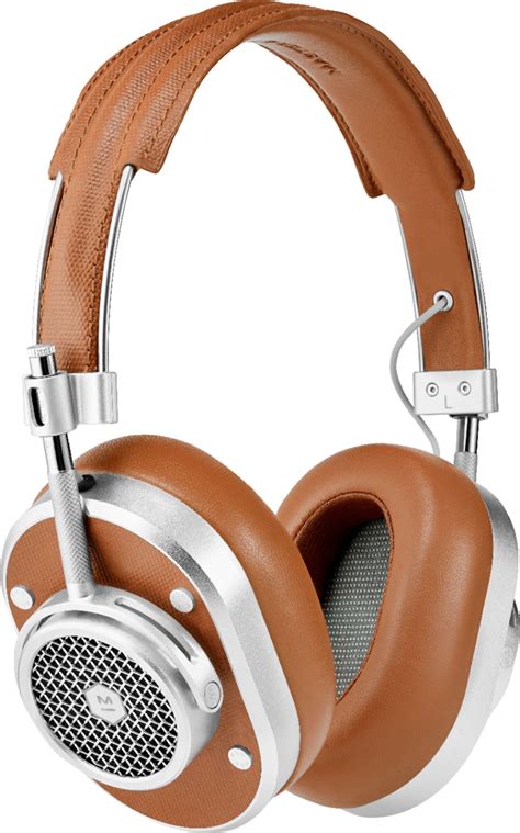 best buy master and dynamic mh40 wireless over the ear headphones silver brown mh40s2 w