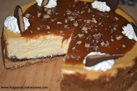 For the filling, beat the cream cheese in large bowl until fluffy. Caramel Toffee Cheesecake - Hugs and Cookies XOXO