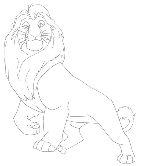 Simba and his father mufasa in the lion king movie coloring page. Mufasa Drawing at GetDrawings | Free download