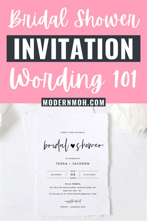 Bridal Shower Invitation Wording Must Have Details And Examples